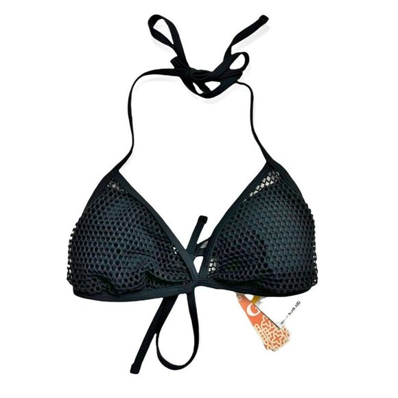 Gianni Bini Other - GB Gianni Bini Black Soft Mesh Triangle Swim Top Small